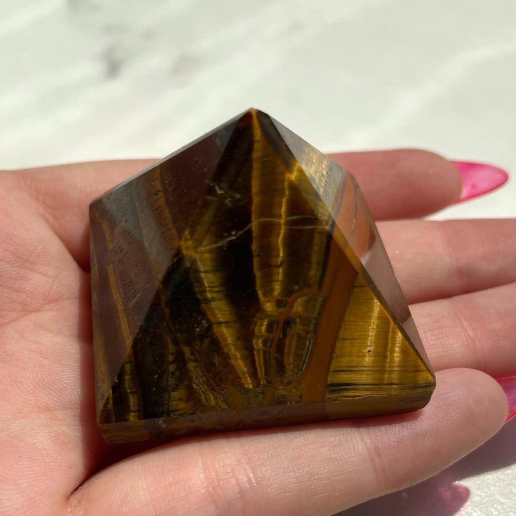 Tigers Eye - Pyramid - 4cm Tigers Eye - Pyramid - 4cm